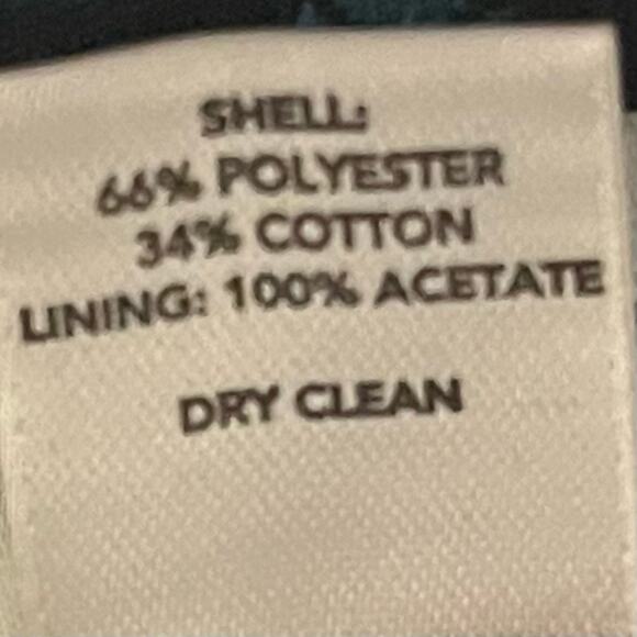 LOFT Black & Teal Career OfficeCore Academia Pleated Skirt NWOT Size 2P - Picture 10 of 12